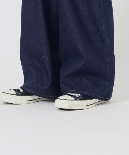 NOCTO ARCHIVE(ノクトアーカイブ)の「NOCTO ARCHIVE/ノクト アーカイブ Rigid One-tuck Wide Denim(デニムパンツ・メンズ・ブラック系その他/ネイビー・MEDIUM/LARGE)」の3枚目の写真
