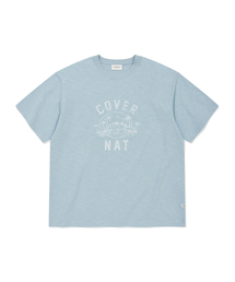 スラブファームアイランドグラフィックTシャツライトブルー