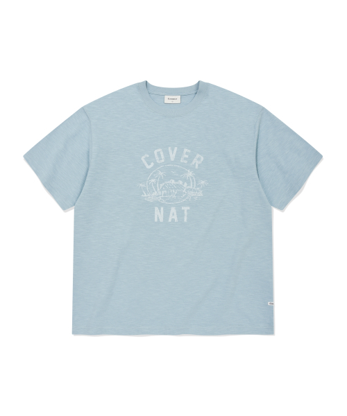 COVERNAT(カバーナット)の「スラブファームアイランドグラフィックTシャツライトブルー(Tシャツ/カットソー・レディース・その他・LARGE/X-LARGE/MEDIUM/XX-LARGE/SMALL)」の1枚目の写真