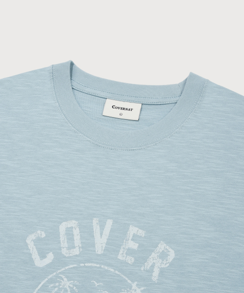 COVERNAT(カバーナット)の「スラブファームアイランドグラフィックTシャツライトブルー(Tシャツ/カットソー・レディース・その他・LARGE/X-LARGE/MEDIUM/XX-LARGE/SMALL)」の6枚目の写真