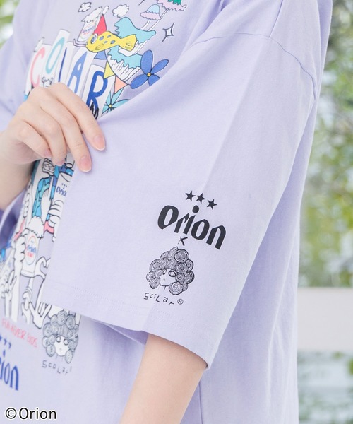 ScoLar（スカラー）の「161678：orion×ScoLar ハンズアップチュニック（チュニック・レディース・パープル/チャコールグレー/オフホワイト・M）」の9枚目の写真