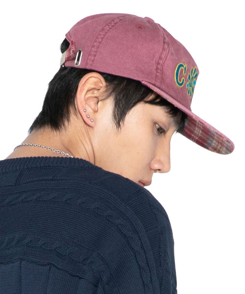 XTONZ（エクストーンズ）の「XTA094 COOL ヴィンテージウォッシングボールキャップ (ピンク)（キャップ・レディース・その他・F）」の2枚目の写真