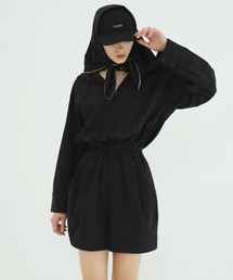 セール】2WAY GATHER RASH GUARD BLOUSE（ラッシュガード）｜CLANE