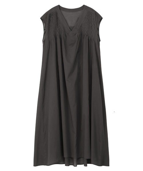 ZUCCa(ズッカ)の「COTTON LAWN / S(ワンピース・レディース・ダークグレー/ホワイト/ライトグリーン・M size)」の6枚目の写真