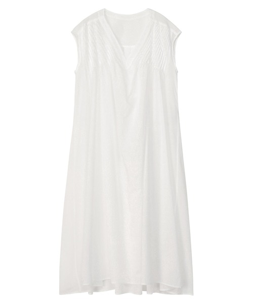 ZUCCa(ズッカ)の「COTTON LAWN / S(ワンピース・レディース・ダークグレー/ホワイト/ライトグリーン・M size)」の4枚目の写真