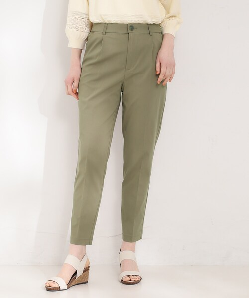 SHOO・LA・RUE(シューラルー)の「【ストレッチ/洗濯機可/S-LL】穿くだけまっすぐ美脚見え スティックパンツ(その他パンツ・レディース・カーキ/ブラック/ライトグレー・04/03/02/01)」の4枚目の写真