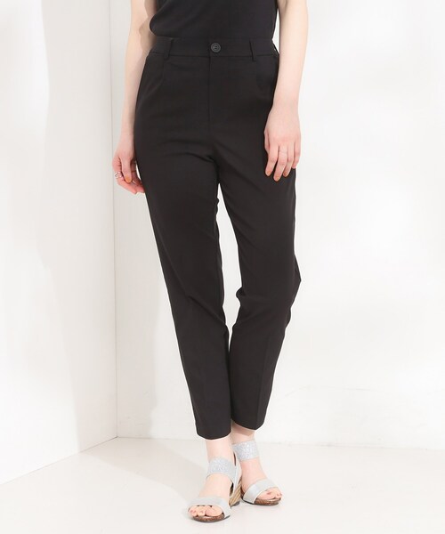 SHOO・LA・RUE(シューラルー)の「【ストレッチ/洗濯機可/S-LL】穿くだけまっすぐ美脚見え スティックパンツ(その他パンツ・レディース・カーキ/ブラック/ライトグレー・04/03/02/01)」の8枚目の写真