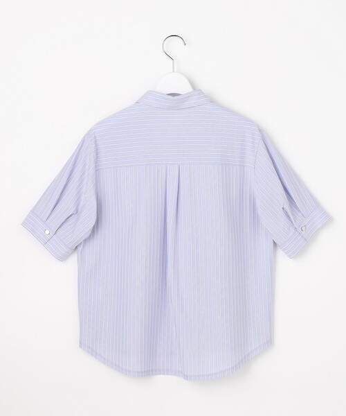 J.PRESS（ジェイプレス）の「ドライコットン ストライプ ポロ カットソー（Tシャツ/カットソー・レディース・ライトグレー系1/サックスブルー系1・T13/T15）」の12枚目の写真