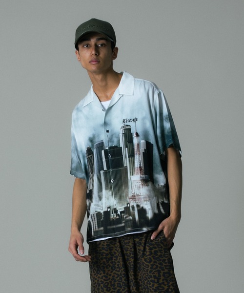 XLARGE（エクストララージ）の「SKYSCRAPER S/S SHIRT（シャツ/ブラウス・メンズ・ホワイト/ブラック・S/M/L/XL）」の2枚目の写真