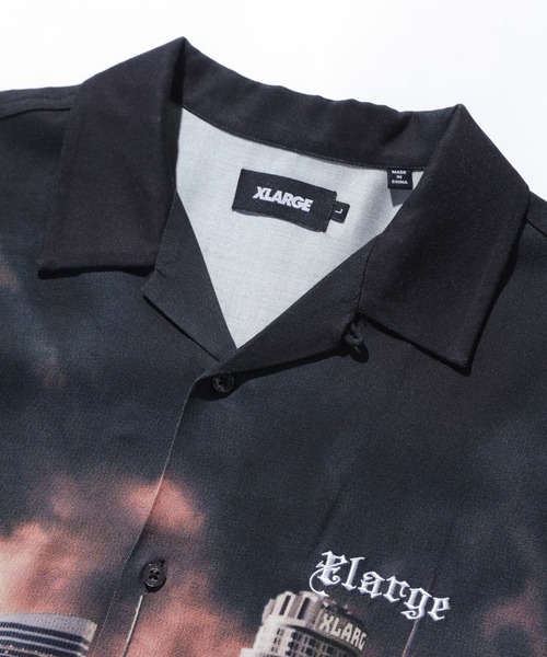 XLARGE（エクストララージ）の「SKYSCRAPER S/S SHIRT（シャツ/ブラウス・メンズ・ホワイト/ブラック・S/M/L/XL）」の3枚目の写真