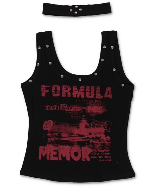 SPINNS（スピンズ）の「【セットアイテム】チョーカー付きタンクトップ/平成ギャル（タンクトップ・レディース・ブラック/ピンク/ホワイト/イエロー・ONESIZE）」の16枚目の写真