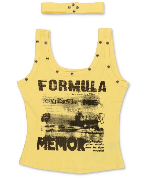 SPINNS（スピンズ）の「【セットアイテム】チョーカー付きタンクトップ/平成ギャル（タンクトップ・レディース・ブラック/ピンク/ホワイト/イエロー・ONESIZE）」の18枚目の写真