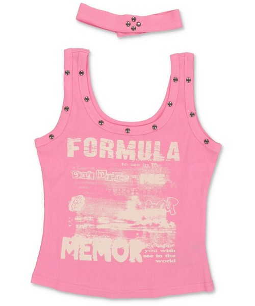 SPINNS（スピンズ）の「【セットアイテム】チョーカー付きタンクトップ/平成ギャル（タンクトップ・レディース・ブラック/ピンク/ホワイト/イエロー・ONESIZE）」の19枚目の写真