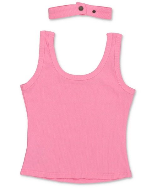 SPINNS（スピンズ）の「【セットアイテム】チョーカー付きタンクトップ/平成ギャル（タンクトップ・レディース・ブラック/ピンク/ホワイト/イエロー・ONESIZE）」の20枚目の写真