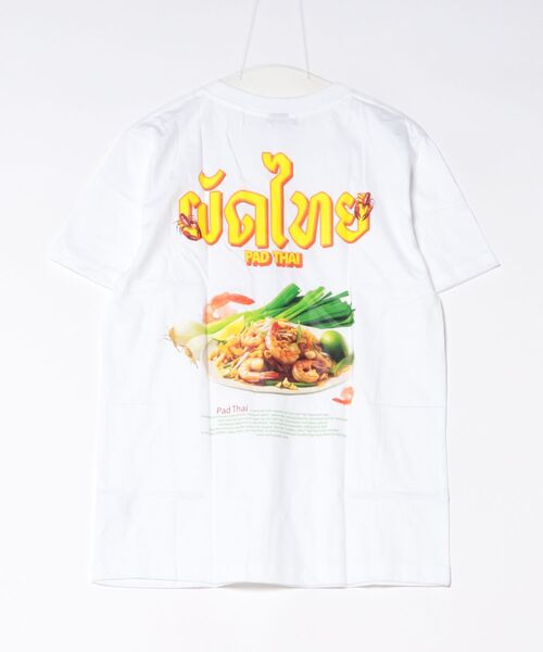 チャイハネ(チャイハネ)の「【チャイハネ】エスニックフード パッタイメンズTシャツ(Tシャツ/カットソー・メンズ・ホワイト/ベージュ・FREE)」の2枚目の写真