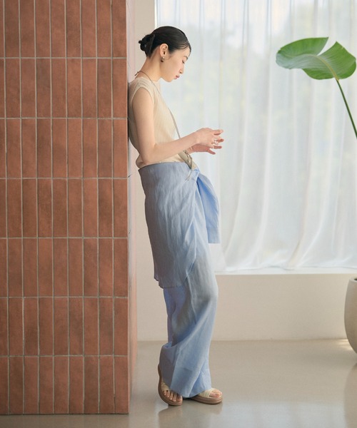 LAULEN(ローレン)の「sheer rib french sleeve knit /シアーリブフレンチスリーブニット(ニット/セーター・レディース・グレー/ホワイト/マスタード/イエロー・FREE)」の21枚目の写真