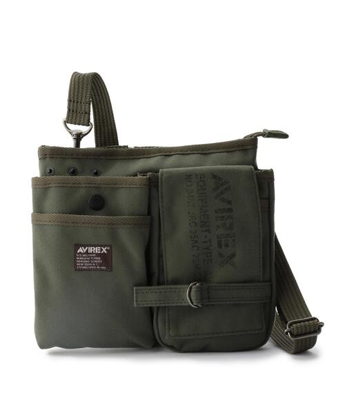 AVIREX(アヴィレックス)の「EAGLE POLYESTER WAIST BAG / AVX342L(ショルダーバッグ・レディース・ベージュ/カーキ・F)」の1枚目の写真