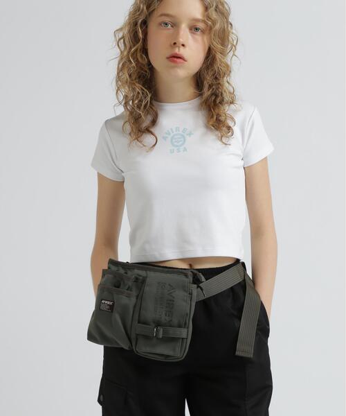 AVIREX(アヴィレックス)の「EAGLE POLYESTER WAIST BAG / AVX342L(ショルダーバッグ・レディース・ベージュ/カーキ・F)」の4枚目の写真
