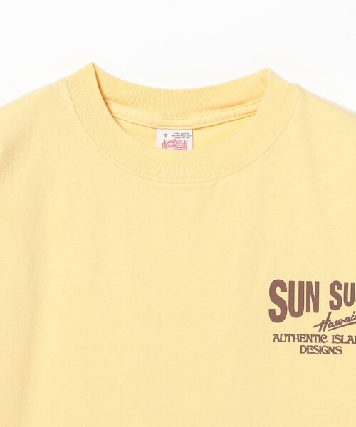 BEAMS BOY(ビームスボーイ)の「SUN SURF / PRINT T-SHIRTS “LOVELY HULA HANDS”(Tシャツ/カットソー・レディース・ブラック/イエロー・SMALL)」の7枚目の写真