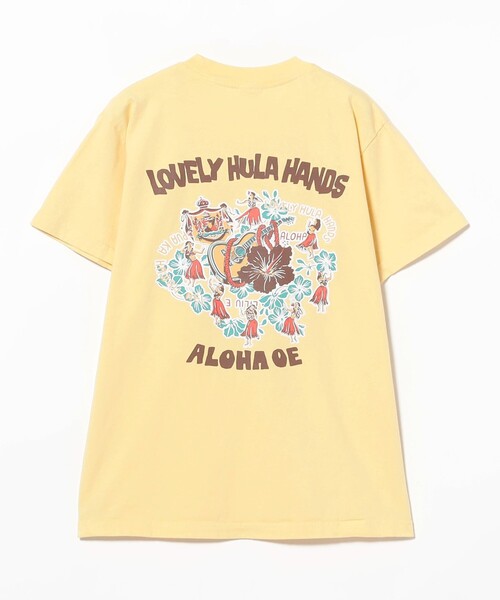 BEAMS BOY(ビームスボーイ)の「SUN SURF / PRINT T-SHIRTS “LOVELY HULA HANDS”(Tシャツ/カットソー・レディース・ブラック/イエロー・SMALL)」の6枚目の写真