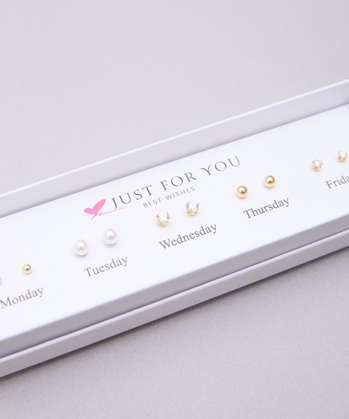 SHIZUTA(シズタ)の「SZT:5daysピアス Monday to Friday 5個セットピアス BOX付(ピアス(両耳用)・レディース・ゴールド系その他・FREE)」の9枚目の写真
