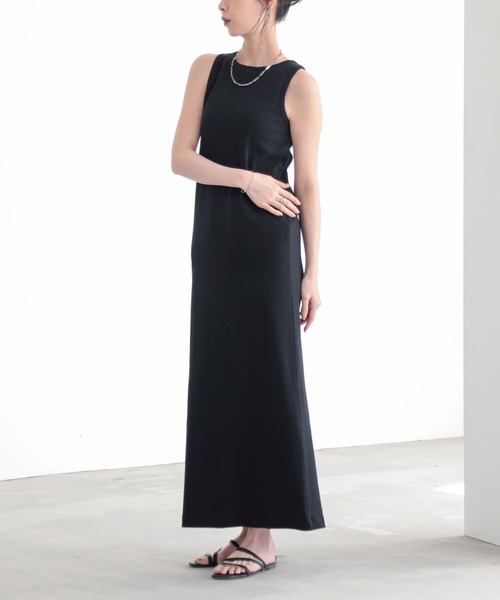 for/c(フォーシー)の「カップ付きアメスリワンピース【サスティナブル】(ワンピース・レディース・ブラック/チャコール・M/L)」の16枚目の写真