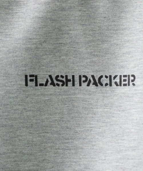 FLASH PACKER(フラッシュパッカー)の「エアテンション®ダンボールニット ハーフジップ(スウェット・メンズ・ホワイト/ブラック/グレー・XL/M)」の5枚目の写真