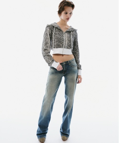 BLONDEY(ブロンディ)の「CROPPED ZIP HOODIE(パーカー・レディース・パイソン/カモフラージュ・FREE)」の15枚目の写真