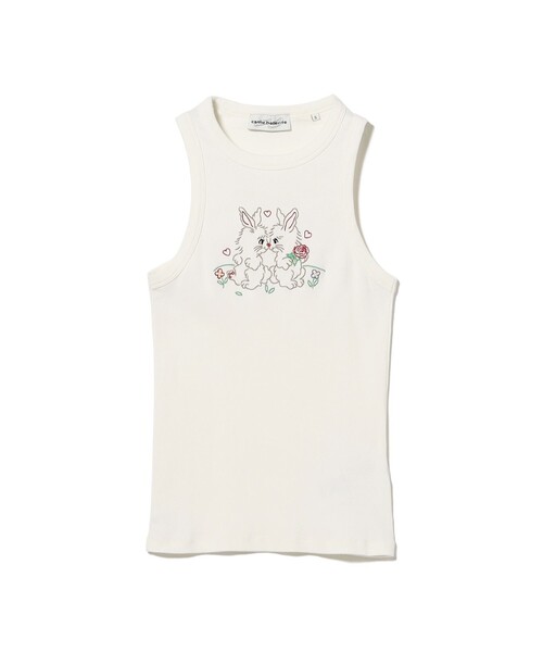 Ray BEAMS（レイビームス）の「【別注】Carne Bollente / Rabbit Tank Top（Tシャツ/カットソー・レディース・ホワイト・SMALL）」の2枚目の写真