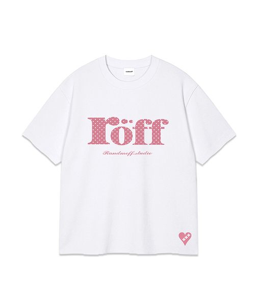 RANDOMOFF(ランダムオフ)の「ROEFF TYPE PLAY DOT OVER FIT T-SHIRT White(Candy)(Tシャツ/カットソー・レディース・ホワイト・SMALL/MEDIUM/LARGE/X-LARGE)」の1枚目の写真