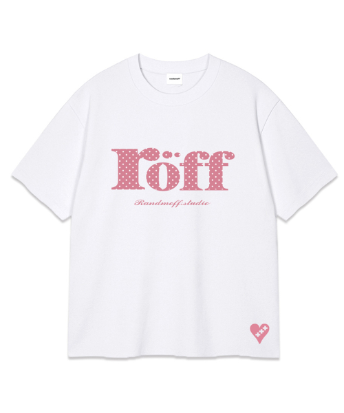 RANDOMOFF(ランダムオフ)の「ROEFF TYPE PLAY DOT OVER FIT T-SHIRT White(Candy)(Tシャツ/カットソー・レディース・ホワイト・SMALL/MEDIUM/LARGE/X-LARGE)」の2枚目の写真