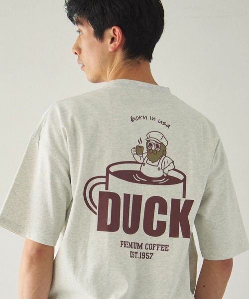 Duckster ダックスター キャメル コットンナイロン サイドルーズ XL Duckster/ダックスター 吸水速乾 ルーズフィット ポケ S/STEE -COFFEE