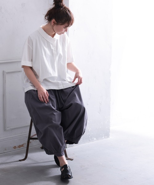 soulberry(ソウルベリー)の「アシンメトリーなブラウス(シャツ/ブラウス・レディース・オフホワイト・5L/4L/3L/LL/L/M)」の15枚目の写真
