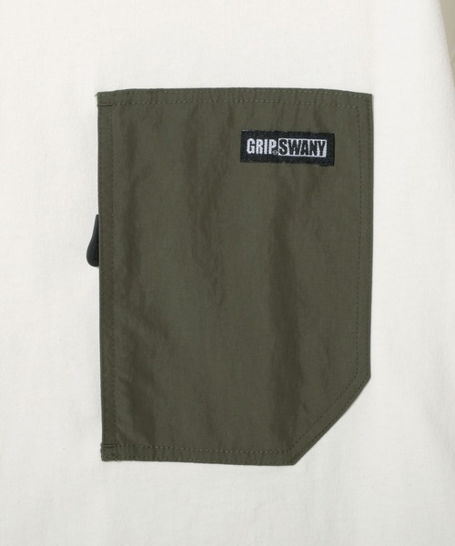GRIP SWANY(グリップスワニー)の「【GSMCT-123】 GEAR POCKET TEE(Tシャツ/カットソー・メンズ・ホワイト/ブラック・XL/L)」の3枚目の写真