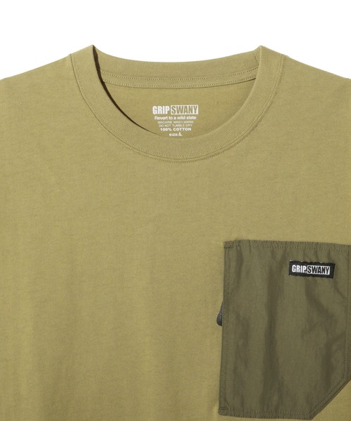 GRIP SWANY(グリップスワニー)の「【GSMCT-123】 GEAR POCKET TEE(Tシャツ/カットソー・メンズ・ホワイト/ブラック・XL/L)」の5枚目の写真