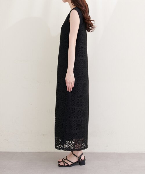 natural couture(ナチュラルクチュール)の「〈Erikoコラボ〉前後2WAYレースジャンスカ(ワンピース・レディース・ブラック/アイボリー・FREE)」の15枚目の写真