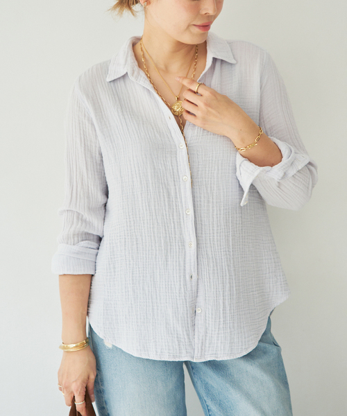 Deuxieme Classe(ドゥーズィエムクラス)の「【XIRENA/キセレナ】SCOUT SHIRT(シャツ/ブラウス・レディース・ホワイト/スカイブルー・FREE)」の19枚目の写真