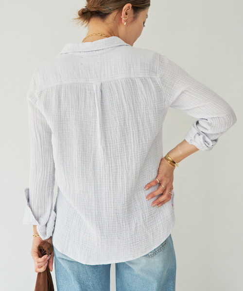 Deuxieme Classe(ドゥーズィエムクラス)の「【XIRENA/キセレナ】SCOUT SHIRT(シャツ/ブラウス・レディース・ホワイト/スカイブルー・FREE)」の22枚目の写真
