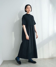 THREE FIFTY STANDARD（スリーフィフティースタンダード）の「ＴＨＲＥＥ　ＦＩＦＴＹ　ＳＴＡＮＤＡＲＤ　接触冷感・吸汗速乾×ナイロン素材の切り替えワンピース（ワンピース）」