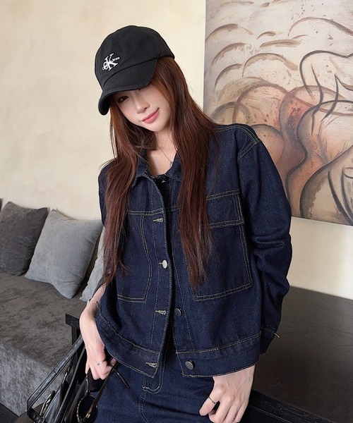Aelina(エリナ)の「デニムセットアップ(セットアップ・レディース・インディゴブルー・XL/L/M/S)」の10枚目の写真