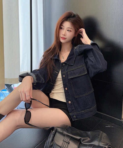 Aelina(エリナ)の「デニムセットアップ(セットアップ・レディース・インディゴブルー・XL/L/M/S)」の13枚目の写真