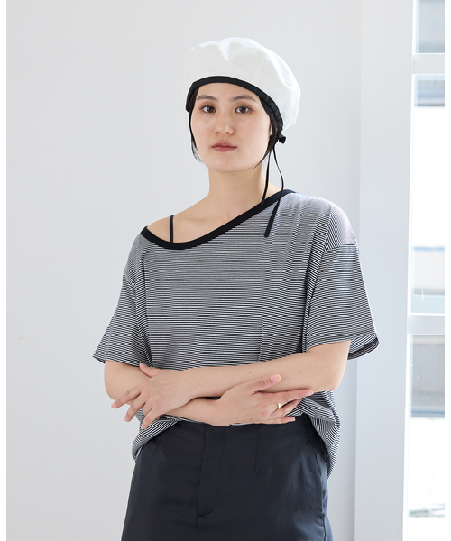 IENA(イエナ)の「ONIT/オニット ベレーボウ 26SS-ON-255(ハンチング/ベレー帽・レディース・ブラック/ホワイト・FREE)」の19枚目の写真