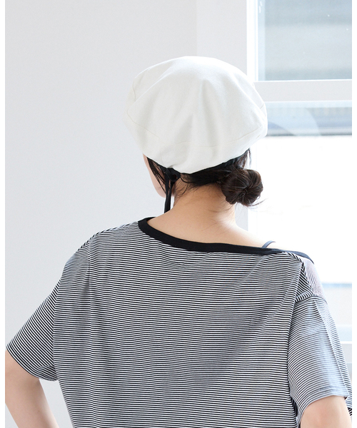 IENA(イエナ)の「ONIT/オニット ベレーボウ 26SS-ON-255(ハンチング/ベレー帽・レディース・ブラック/ホワイト・FREE)」の17枚目の写真