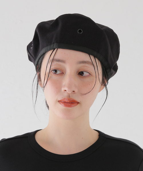 IENA(イエナ)の「ONIT/オニット ベレーボウ 26SS-ON-255(ハンチング/ベレー帽・レディース・ブラック/ホワイト・FREE)」の4枚目の写真