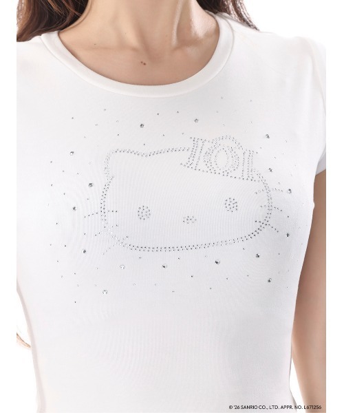 Darich(ダーリッチ)の「Hello DarichコンパクトTシャツ(Tシャツ/カットソー・レディース・ホワイト/ブラック・FREE)」の15枚目の写真