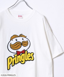 2026SS PRINGLES/プリングルズ オーバーサイズ フロントサガラ刺繍 バックプリント Tシャツレディース メンズ