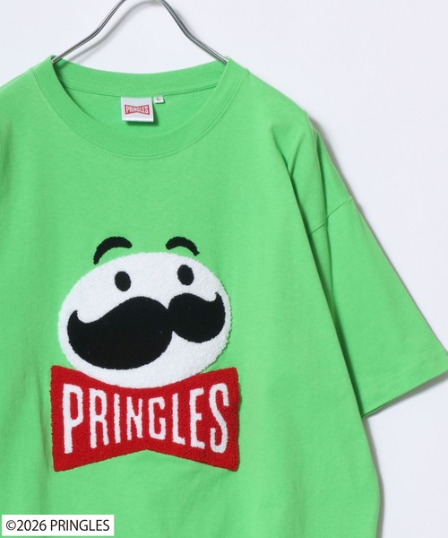 MARUKAWA(マルカワ)の「2026SS PRINGLES/プリングルズ オーバーサイズ フロントサガラ刺繍 バックプリント Tシャツレディース メンズ(Tシャツ/カットソー・レディース・ホワイト系その他/グリーン/グレー系その他/レッド/ホワイト/イエロー/チャコール・M/L)」の5枚目の写真