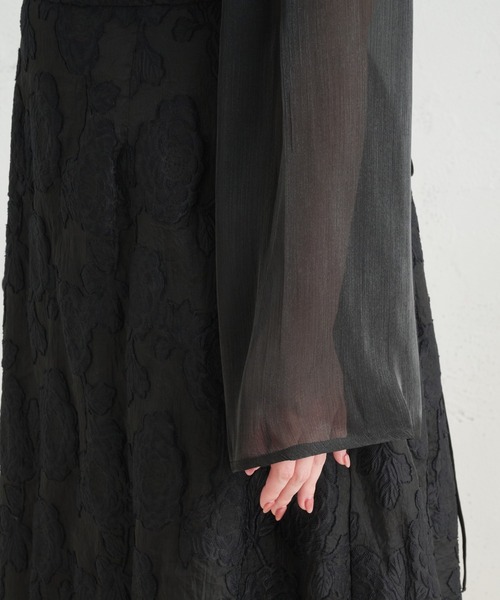 Louiosy(ルオシー)の「【Louiosy】【大きいサイズ】レースアップオケージョンドレス(ワンピース・レディース・ブラック/ブルー/グリーン・X-LARGE/3L/4L)」の10枚目の写真