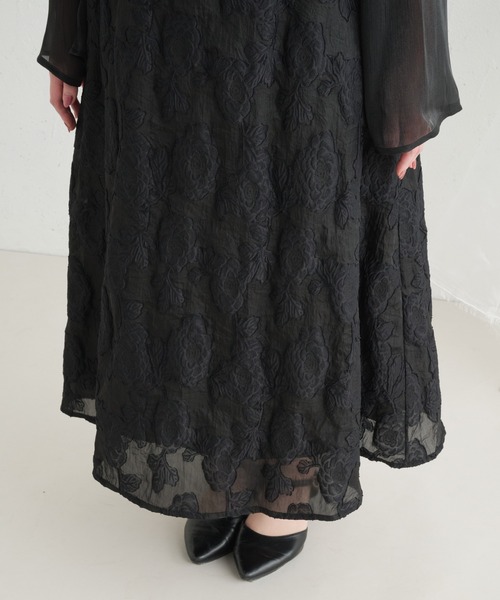 Louiosy(ルオシー)の「【Louiosy】【大きいサイズ】レースアップオケージョンドレス(ワンピース・レディース・ブラック/ブルー/グリーン・X-LARGE/3L/4L)」の8枚目の写真