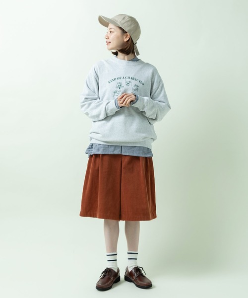 PAR ICI(パーリッシィ)の「16Wコーデュロイ グルカハーフパンツ(セットアップ対応)(その他パンツ・レディース・オレンジ/チャコールグレー/ベージュ・FREE)」の8枚目の写真